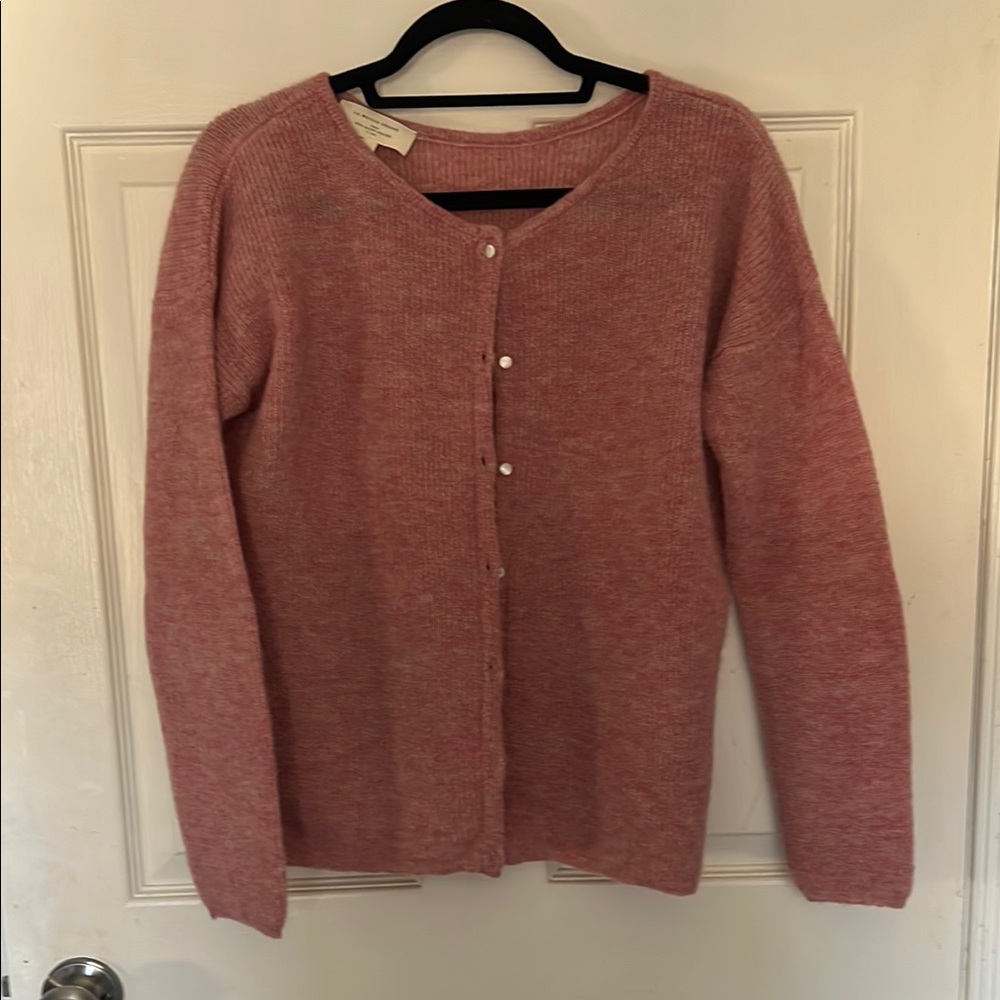 Women's Pink Cardigan Sweater